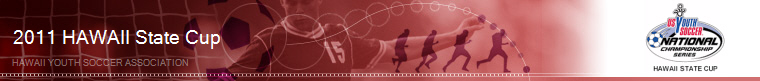 2011 US Youth Soccer HAWAII State Cup banner
